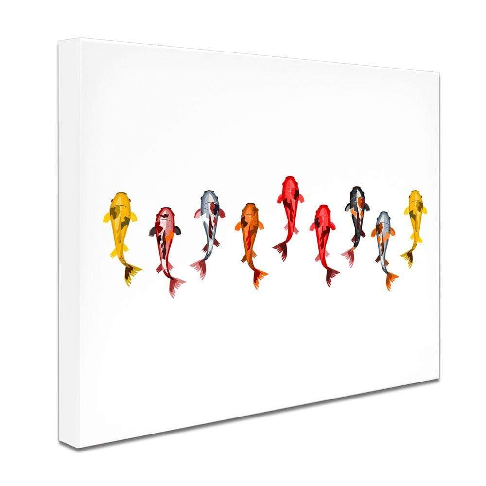 9 Koi Fish Canvas Print wall art product Artitok / Shutterstock