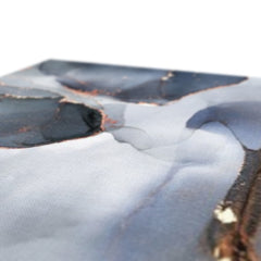 Grey And Blue Marble Canvas Print