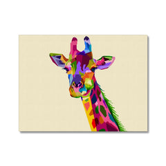 Colourful Giraffe Canvas Print