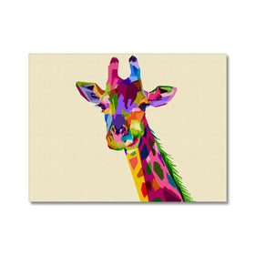 Colourful Giraffe Canvas Print