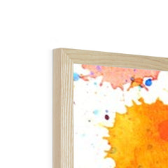 Watercolour Paint Splash Framed Print
