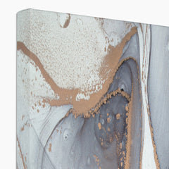 Fifty Shades Of Grey Marble Canvas Print