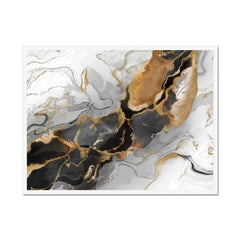 Grey Marble Landscape Framed Print