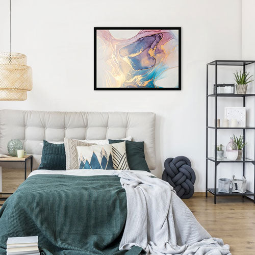 Colourful Marble Framed Print