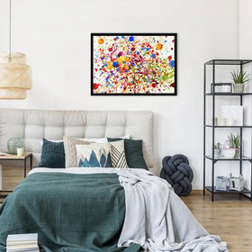Watercolour Paint Splash Framed Print