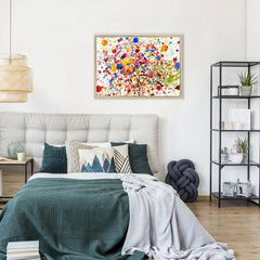 Watercolour Paint Splash Framed Print