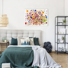 Watercolour Paint Splash Framed Print