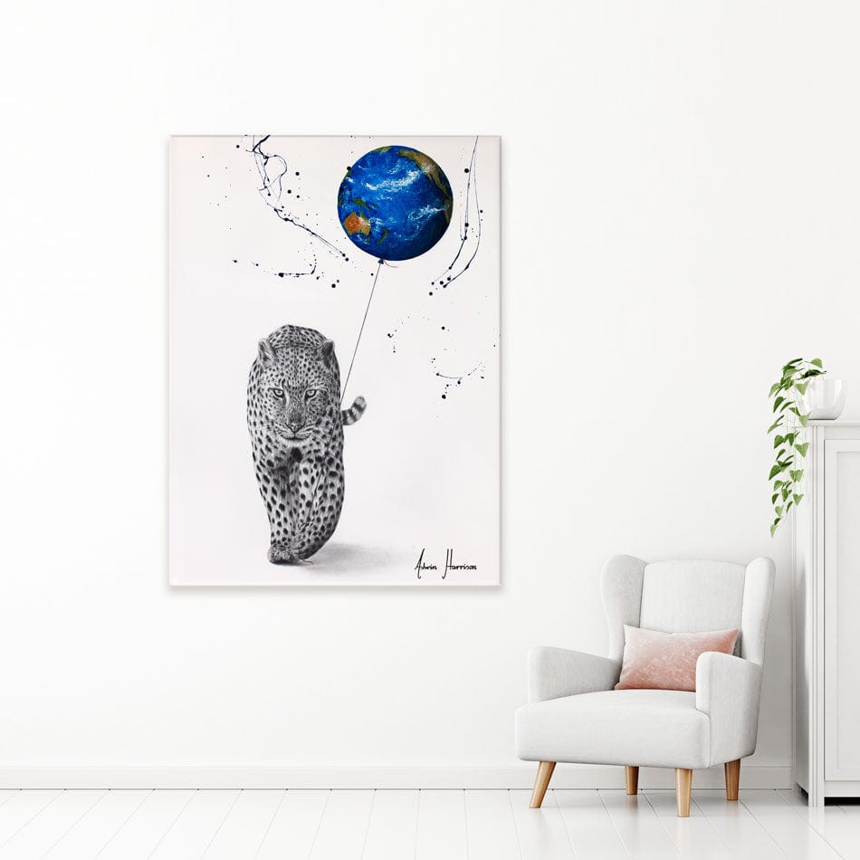 A Leopard's World Canvas Print wall art product Ashvin Harrison