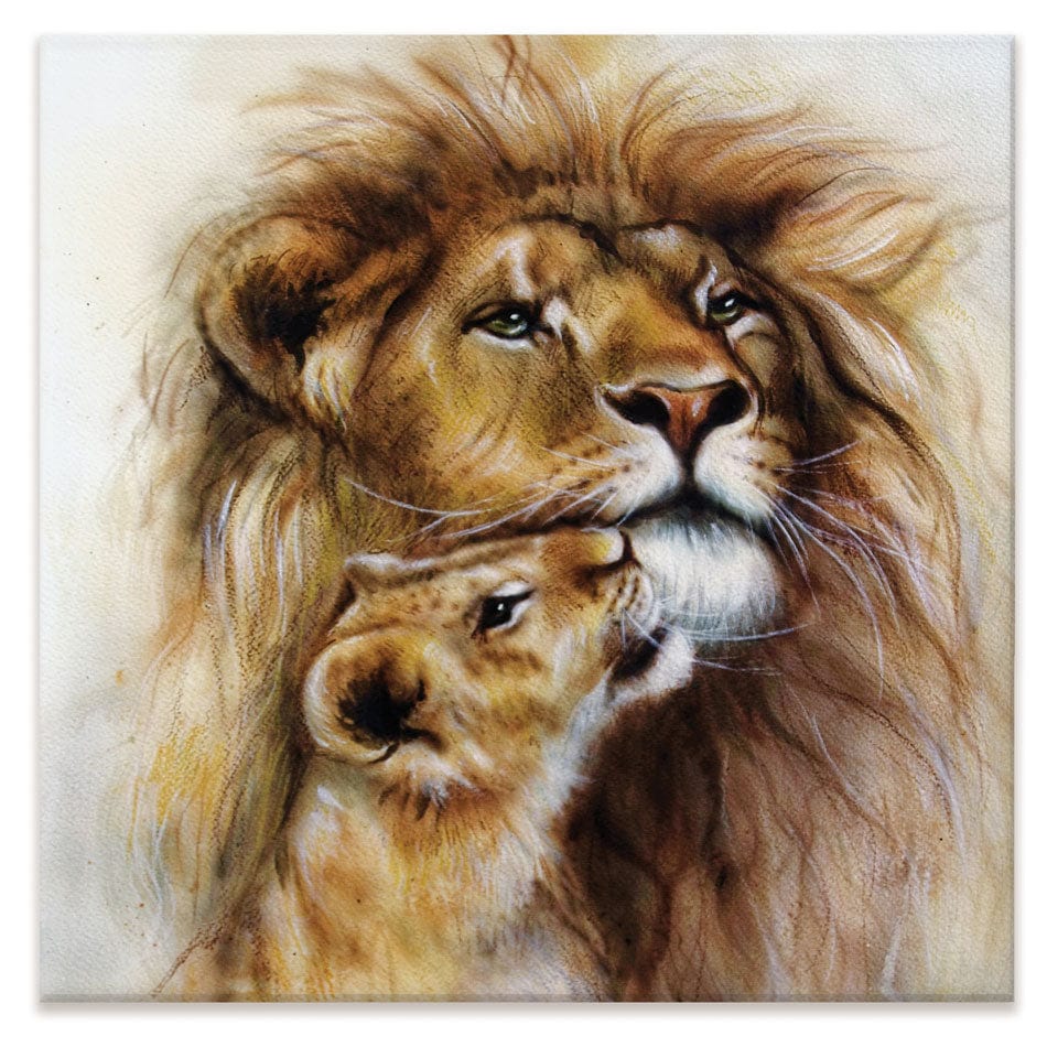 A Lions Love Canvas Print wall art product Jozef Klopacka / Shutterstock