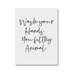 Wash Your Hands Canvas Print