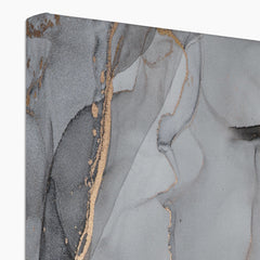 Slate Grey Marble Canvas Print