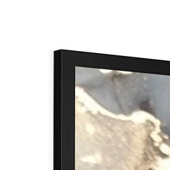 Grey Marble Tones Framed Print