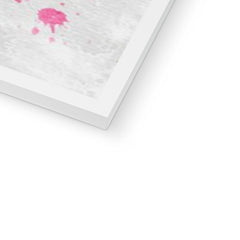 World Map Paint Splash Framed Print