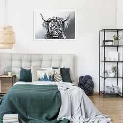 Abstract Highland Cow Framed Print