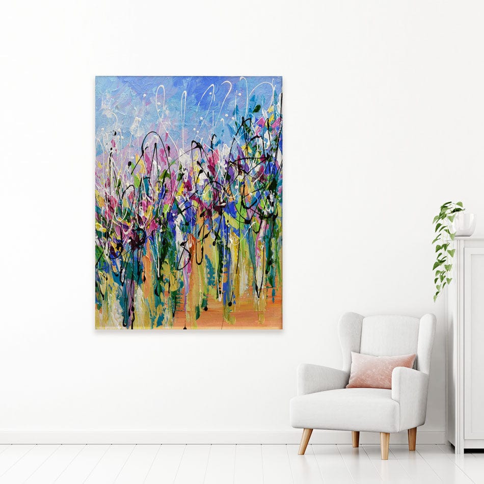 Abstract Floral Mess Canvas Print wall art product Olga Tkachyk