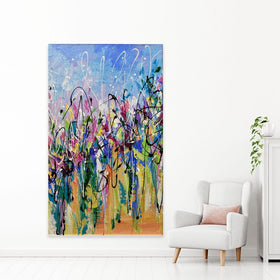 Abstract Floral Mess Canvas Print wall art product Olga Tkachyk