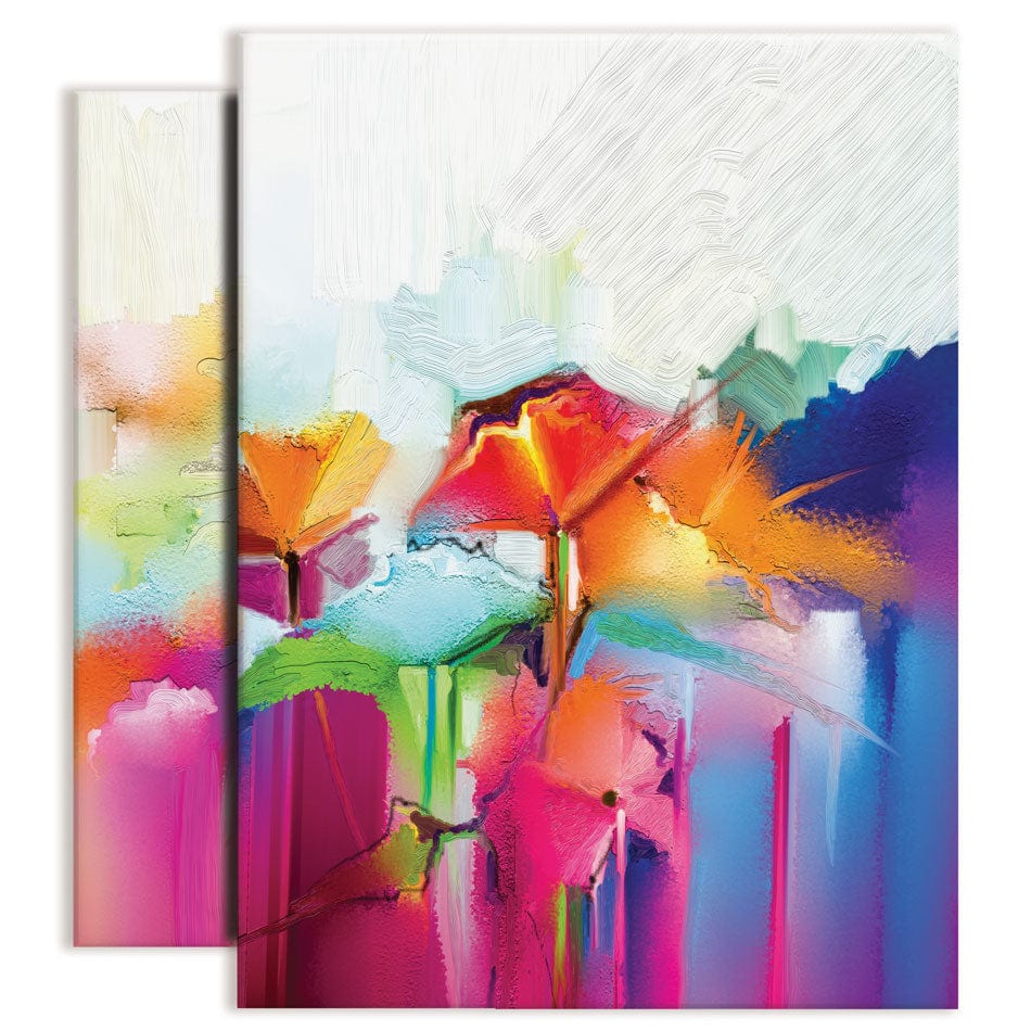 Abstract Flowers Duo Canvas Print wall art product pluie_r / Shutterstock