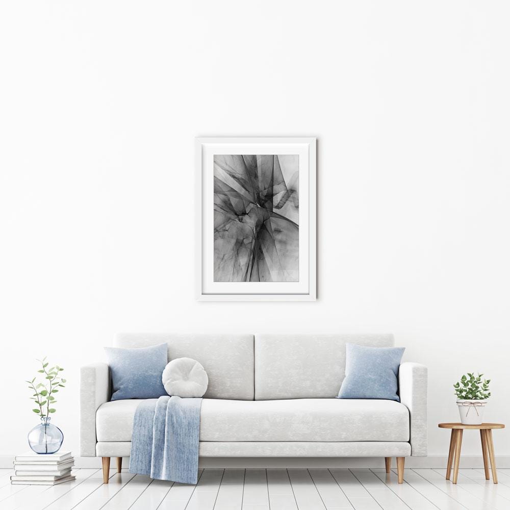 Abstract Grey Framed Art Print wall art product DeltaOFF / Shutterstock
