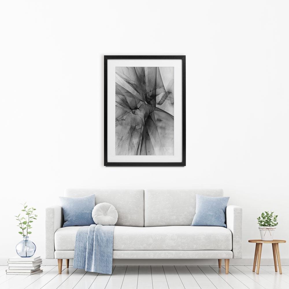 Abstract Grey Framed Art Print wall art product DeltaOFF / Shutterstock