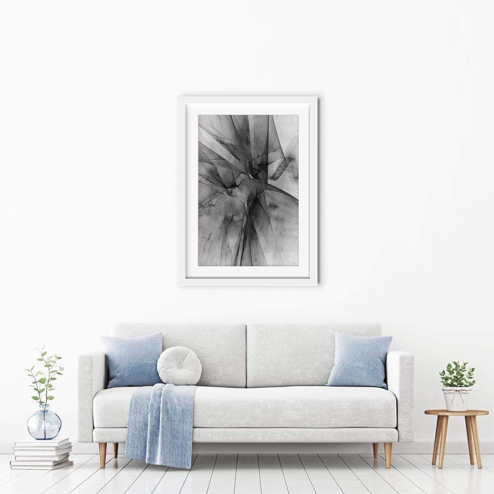 Abstract Grey Framed Art Print wall art product DeltaOFF / Shutterstock