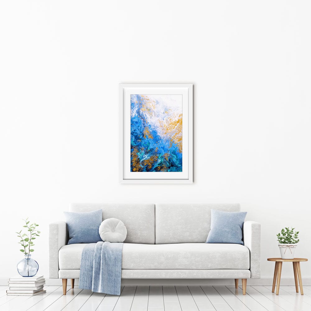 Abstract Ocean Framed Art Print wall art product CYC / Shutterstock