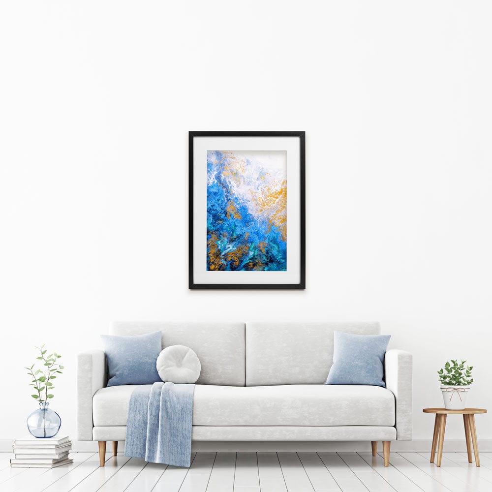 Abstract Ocean Framed Art Print wall art product CYC / Shutterstock