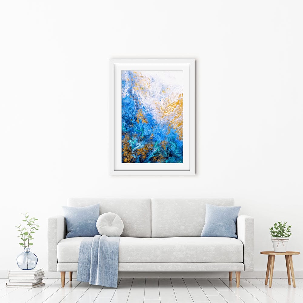 Abstract Ocean Framed Art Print wall art product CYC / Shutterstock