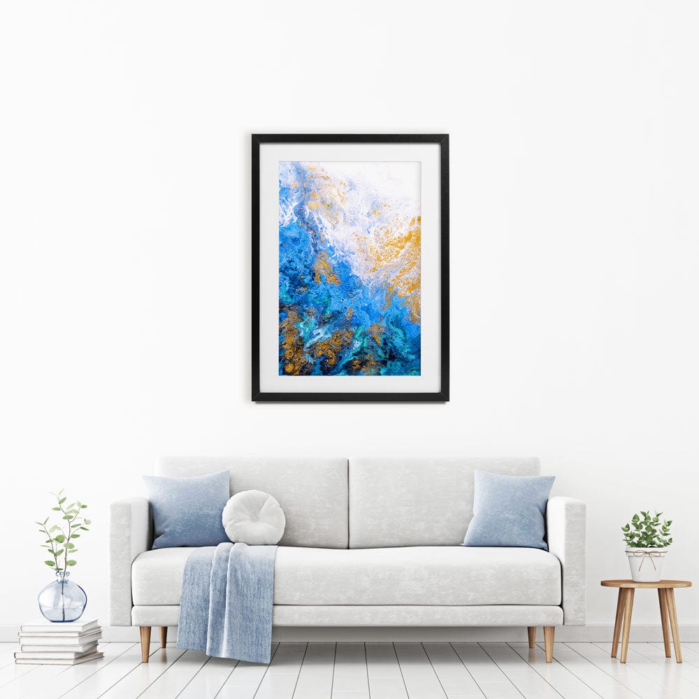 Abstract Ocean Framed Art Print wall art product CYC / Shutterstock