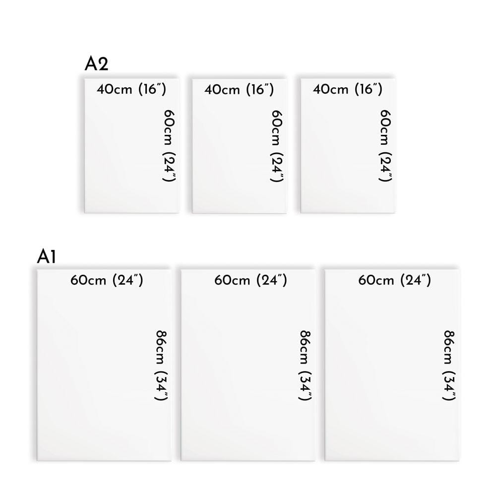 Abstract Trio Canvas Print wall art product Excellent backgrounds / Shutterstock