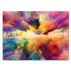 Abstract Colour Explosion Canvas Print