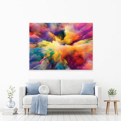 Abstract Colour Explosion Canvas Print