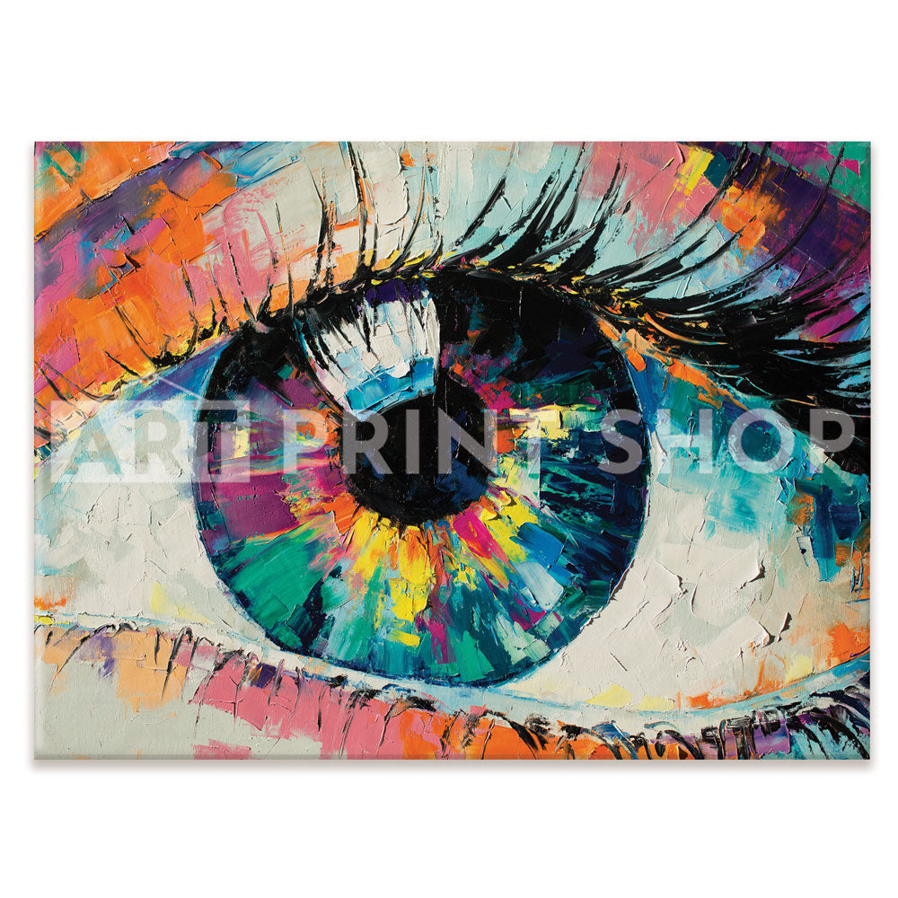 Abstract Eye Canvas Print