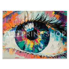 Abstract Eye Canvas Print