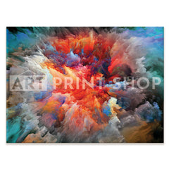Abstract Paint Spatter Canvas Print