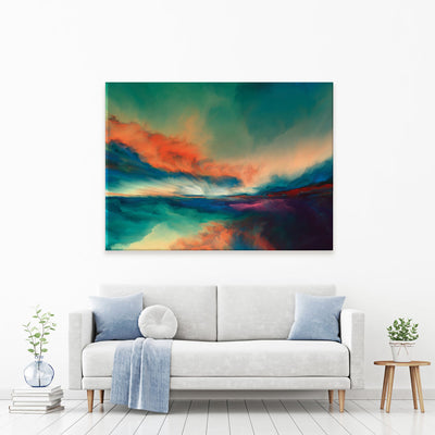 Abstract Sunset Canvas Print