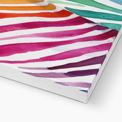 Watercolour Zebra Canvas Print