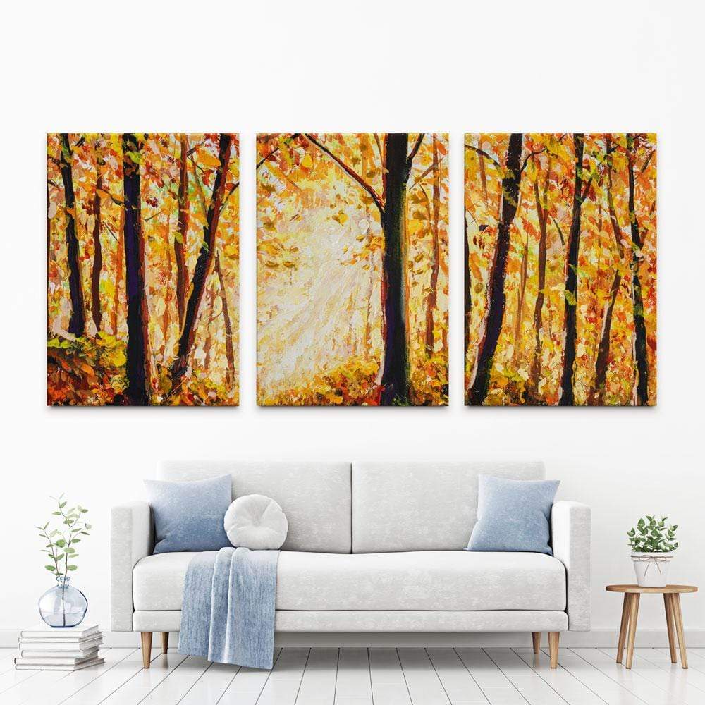 Autumn Forest Trio Canvas Print wall art product Valery Rybakow / Shutterstock