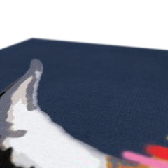 Coo In Navy Blue Canvas Print
