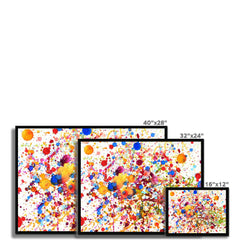 Watercolour Paint Splash Framed Print