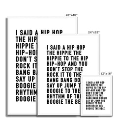 Rappers Delight Framed Print