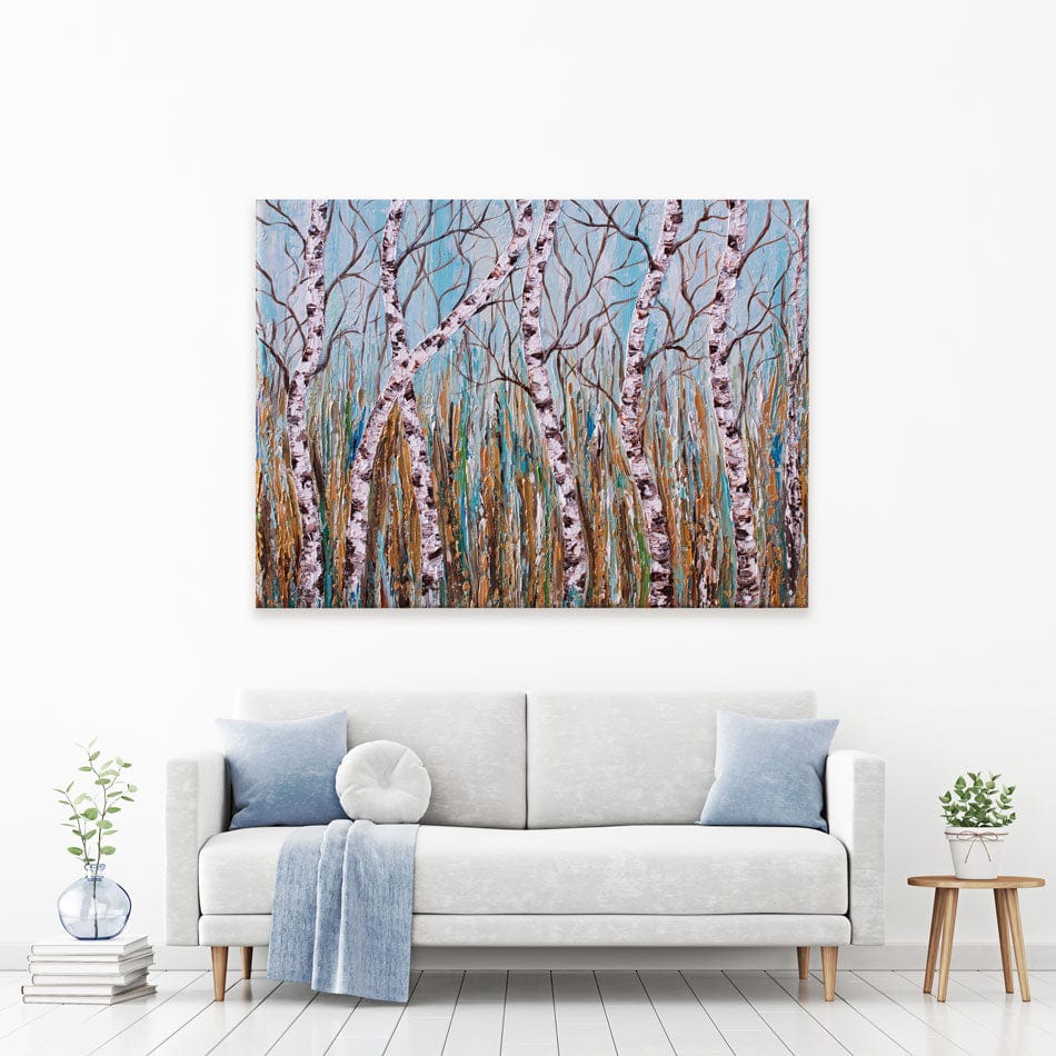 Birches Canvas Print wall art product Olga Tkachyk