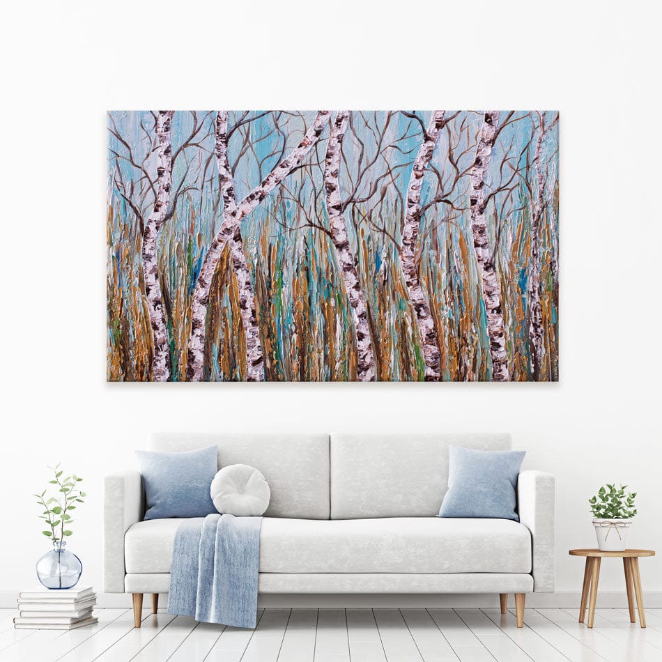 Birches Canvas Print wall art product Olga Tkachyk