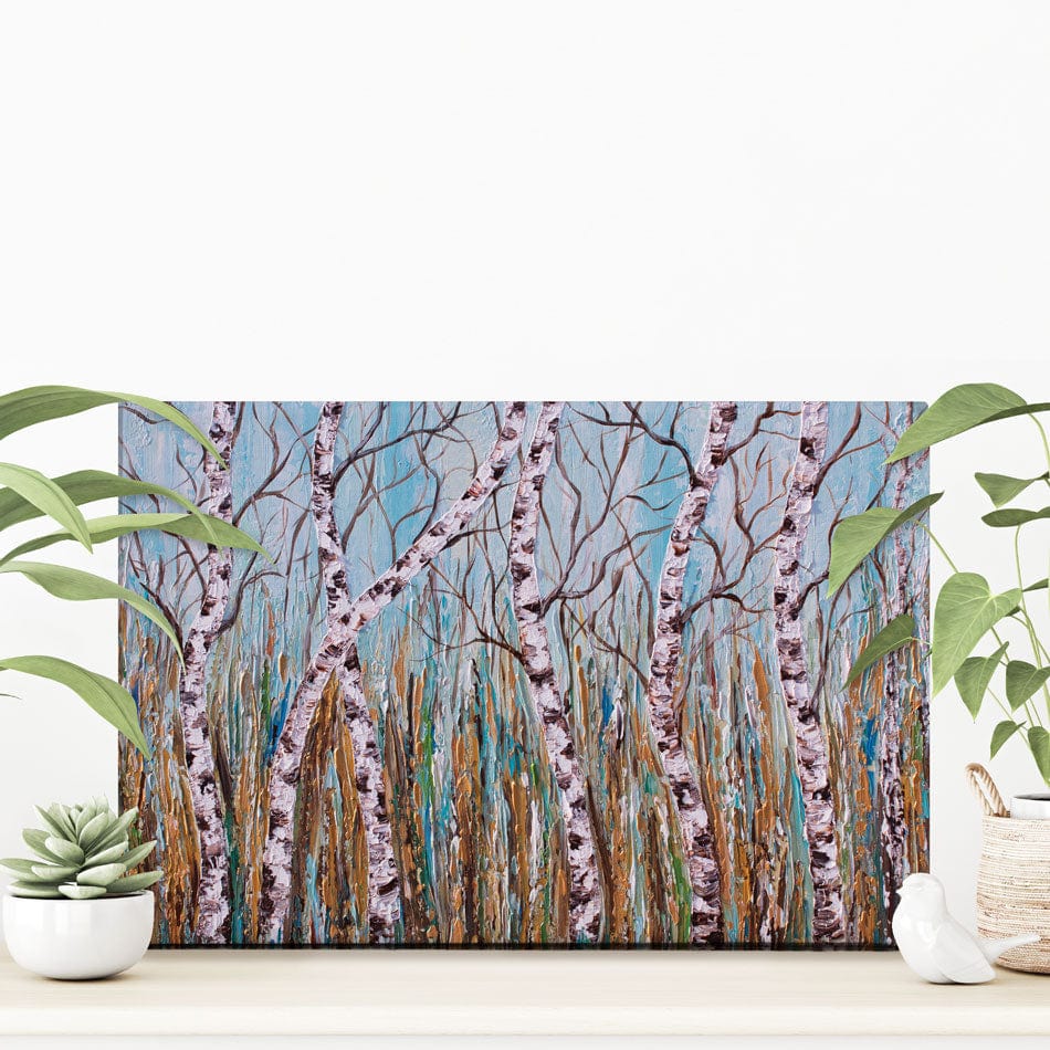 Birches Canvas Print wall art product Olga Tkachyk