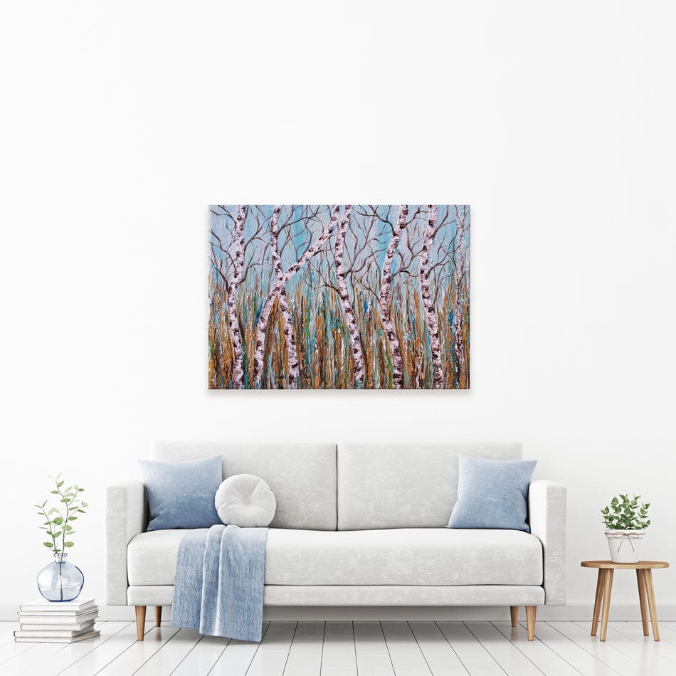 Birches Canvas Print wall art product Olga Tkachyk