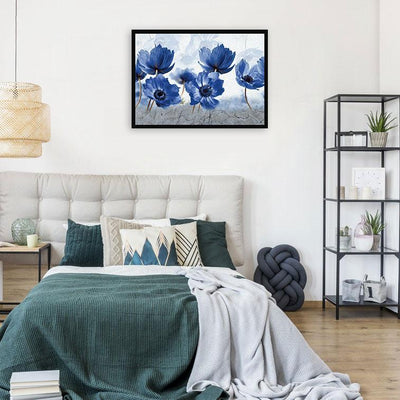 Blue Flowers Framed Print