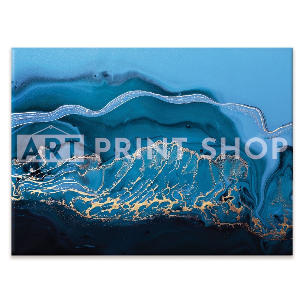 Blue Marble Waves Canvas Print wall art product colnihko / Shutterstock
