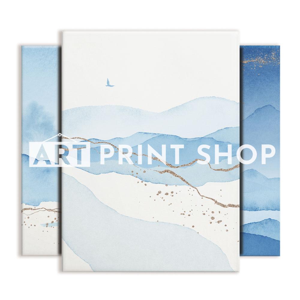 Blue Mountains Trio Canvas Print wall art product VerisStudio / Shutterstock