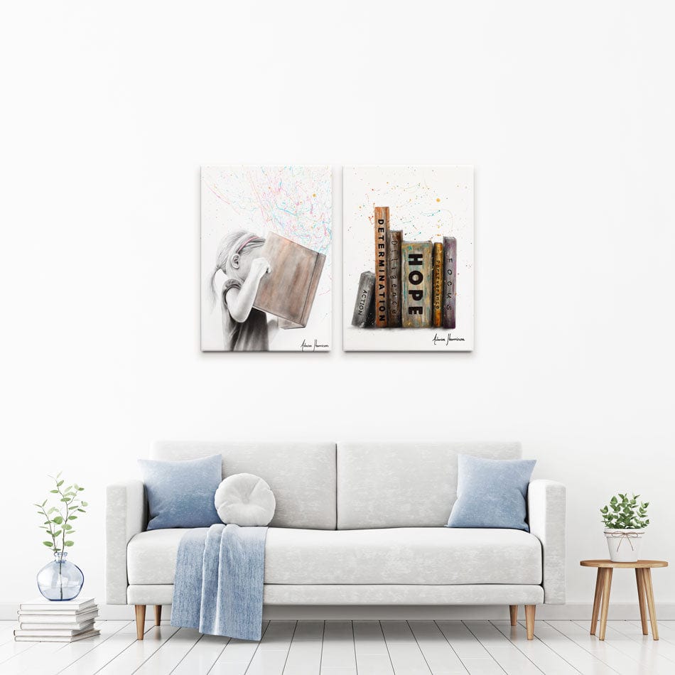 Books Duo Canvas Print wall art product Ashvin Harrison