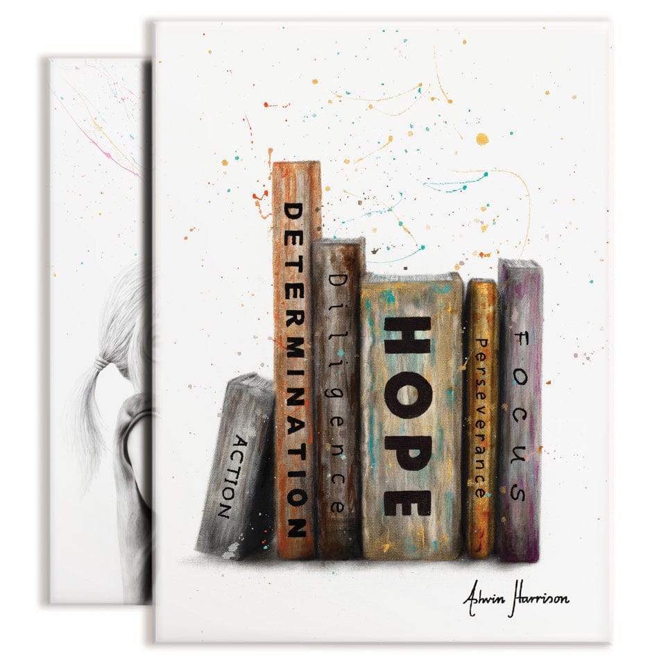 Books Duo Canvas Print wall art product Ashvin Harrison