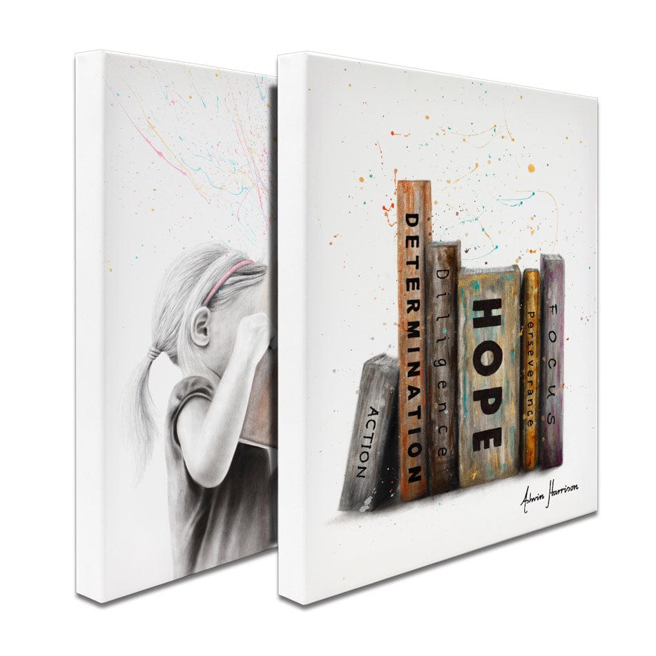 Books Duo Canvas Print wall art product Ashvin Harrison